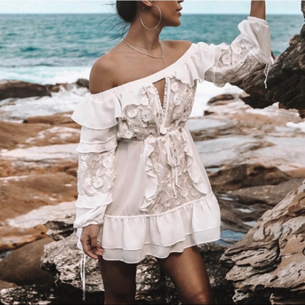 For Love & Lemons Off Shoulder Carolina Dress